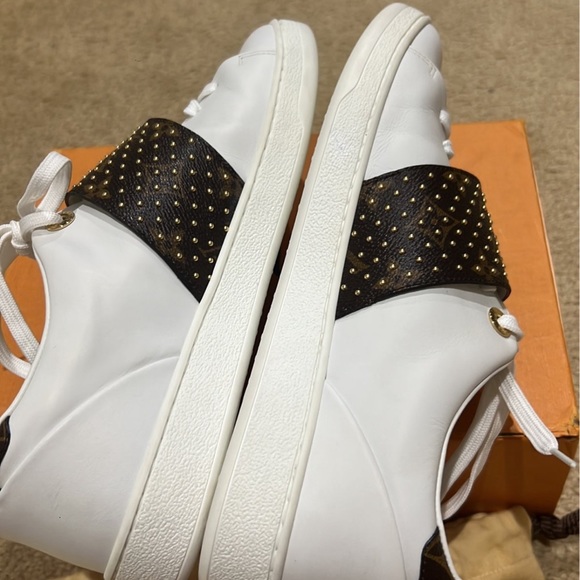 Louis Vuitton Frontrow Leather Trainers Monogram Sneakers 38.5 - Picture 8 of 11